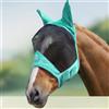 Harrison Howard CareMaster Pro - Maschera antimosche luminosa standard con orecchie, protezione UV, per cavalli, colore verde menta