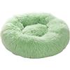Rumplex Letto per cani Fluffy Cloud Donut Cuscino lungo peluche rotondo lavabile carino caldo cuccia per cani di piccola taglia gatto 40 x 40 cm (verde)