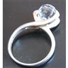 Fatto a mano Anello in argento 925 e sfera in vetro di Murano