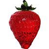 YANGSHINE - Statua di fragola in cristallo, ornamento in vetro artificiale, scultura di frutta, figurina, fermacarte da tavolo, ornamento in cristallo e vetro per la decorazione della casa - fragola