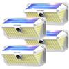 TECKNET Luce Solare LED Esterno, 416 Faretto LED da Esterno Solare con Sensore di Movimento, 300°Illuminazione IP66 Impermeabile Lampada Solare da Esterno, 3 Modos per Giardino, Patio e Garage 2 Pezzi