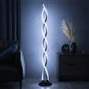 Arcadia Lampada da Terra LED Moderna Spirale | Piantana Design Contemporaneo | Luce Calda/Fredda | Lampada Salotto Camera da Letto Studio, Arredo Interni Elegante 120 cm (Nero)