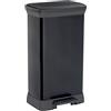 Curver Deco Bin Rettangolare A Pedale 50Lt - 39X29X73H Nera(Versione precedente)