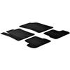 Gledring AutoStyle Tappetini in Gomma Compatibile con Citroen C3 2010-10/2016 (Profilo T 4-Parti + clip di Montaggio)