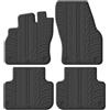 Gledring Tappetini in Gomma Compatibile con Audi Q3 incl. Sportback 2019- (Profilo T 4-Parti + Clip di Montaggio)