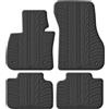 Gledring Tappetini in Gomma Compatibile con BMW X1 F48 2015-2022 incl. Hybrid (Profilo T 4-Parti + clip di Montaggio)