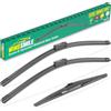 WINDSMILE 24 18 14 Windshield Wiper Blades for Mazda CX5 CX9 CX-5 CX-9 2017 2018 2019 2020 2021 2022 2023 -OEM Replacement Premium All season Wiper Blades (Set of 3)