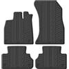 Gledring Tappetini in Gomma Compatibile con Audi Q5 2017- incl. Q5 Sportback 2020- (Profilo T 4-Parti + clip di Montaggio)