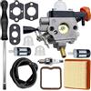 luolety Carburatore per Stihl FS131 FS131R FS311 KM131 HT131 HT132 HT133 HT134 HT135, sostituisce 4180-120-0619 4180-120-0617 Kit di regolazione decespugliatore con 4180 120 41 03 Kit Filtro Aria 00