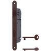 effedielle® Serratura patent grande AGB con frontale da mm.22 entrata mm.50 finitura bronzata.La classica serratura da infilare per porte interne, prodotto originale