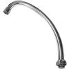 QUICKWARE Beccuccio a Collo di Cigno per Rubinetto | Bocca Girevole in Ottone cromato (diametro 18 mm) | Attacco 1/2 AG