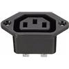 TuToy Chassis Femmina 15A / 250V Ac Iec C13 C14 Inline Presa Adattatore Connettore Di Alimentazione Di Rete