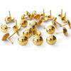 Let's Decorate 500 pezzi molto: D11 mm x L17 mm colore oro divano tappezzeria puntine in legno decorative unghie Hobnail pollice unghie casa fai da te tappezzeria chiodi (oro)