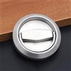 tooloflife 1 maniglia per porta scorrevole da incasso, pomello per porte, armadi, cassetti, in acciaio inox, ad anello, con tirante (colore: acciaio)