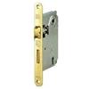 effedielle® SERRATURA AGB CENTRO ENTRATA 50 FRONTALE 22 OTTONE LUCIDO BORDO TONDO. SERRATURA CENTRO CON CATENACCIO E FORO CHIAVE.