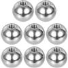 PATIKIL Dado A Sfera M5x16mm, 8 Pezzi Filettatura Femmina 304 Acciaio Inossidabile Tappo Vite A Foro Cieco Rotondo Per Illuminazione Macchinari DIY Decorazione, Argento