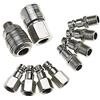 Noosverl 10 Pcs Attacchi Connettore rapidi europei 1/4''BSP Raccordi Aria Compressa per Tubo dell'aria, innesto aria e connettori Compressori Maschio Femmina Noosverl