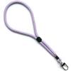 trage.band® laccetto corto regolabile per il polso con moschettone, bianco-viola