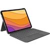 Logitech Combo Touch Custodia con Tastiera per iPad Air (4 e 5 gen - 2020, 2022), Layout Tedesco QWERTZ - Grigio