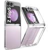 MIMGOAL Crystal Clear - Custodia per Samsung Galaxy Z Flip 5 [anti-ingiallimento] sottile in policarbonato rigido [anteriore e posteriore] anti-graffio per Samsung Galaxy Z Flip 5 5G trasparente
