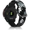 SeNool 18mm Cinturino per Huawei Watch GT 6/GT 5/GT 4 (41mm) /GT 5 Pro/Watch 5 42mm, Silicone Cinturini per Garmin Venu 4/Venu 3S (41mm)/Forerunner 265S/255S/255S Music/Vivoactive 4S 40mm-Fiore Grigio