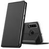 Verco case per Samsung Galaxy A20s Cover, Custodia a Libro Pelle PU per Samsung A20s Booklet Protettiva [magnetica integrata], Nero