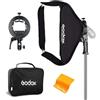 Godox S2 Supporto Pieghevole Softbox Kit 24x24 pollici / 60x60 cm Bowens Mount per Speedlite Flash Photography