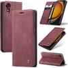Azororo Cover per Samsung Galaxy Xcover 7 5G, Premium PU Pelle Custodia, Magnetica Carta Fessura Portafoglio Case, Flip Cavalletto Custodia per Samsung Galaxy Xcover 7 - Vino Rosso