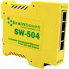 Brainboxes Adattatore Ethernet a 3 relè, 4 porte 10/100