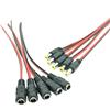 Dtmeng 5 paia di connettori a corrente continua, 5,5 mm x 2,1 mm, cavo di alimentazione CC da 12 V per interruttore, cavo CC da 30 cm, per 5 A/0,75 quadrati/18 AWG/10 pezzi