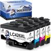 DOUBLE D LC426XL Compatibile per Brother LC426XL lC426 per Brother MFC-J4335DW MFC-J4340DW MFC-J4535DW MFC-J4540DW MFCJ4540DWXL (1BK/1C/1M/1Y)