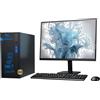 VOKOT Postazione Completa, PC Fisso Desktop con Monitor 24", Intel Core i7, 16GB RAM,