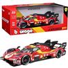 Burago Bburago - Ferrari 499P 24H LMH Hypercar 2025#51, Auto Diecast in Scala 1:18, Replica Dettagliata con Porte Apribili, Livrea Ufficiale Ferrari, Età Consigliata 14+ Anni