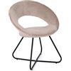 KONTE.DESIGN Poltroncina VANITY Nero Velluto Tortora