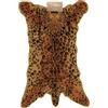BOLTZE Roar 2061315 - Zerbino in PVC e cocco, 100 x 65 x 1,5 cm, a forma di leopardo, antiscivolo, colore: Marrone
