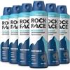 Rockface Rock Face Raffinato deodorante antitraspirante confezione multipla da 6 200 ml, profumo di sandalo e cedro, ad assorbimento rapido, non macchia, protezione 48 ore (la confezione può variare)