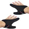 TopHomer 2 guanti da pesca antiscivolo in neoprene, unisex, protezione professionale per dita per sport all'aria aperta, forniture per pesca, controllo della lenza, sinistra e destra, mimetico