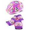 HGL - Set Casco e Imbottitura per Bambini, Motivo Unicorno, Colore: Rosa/Viola/Giallo/Bianco/Blu, 26,5 x 20 x 13 cm