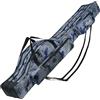 Lomffy Borsa da Pesca Portatile, 150cm Pieghevole Sacca Canna e Attrezzi con 3 Strati Grande capacità Borsa da Pesca Portatile per Canna Impermeabile Custodia per Canna da Pesca (Blu)
