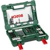 Bosch Set Da 68 Pezzi Di Punte E Bit V-Line In Titanio , Per Legno, Pietra E Metallo, Accessori Per Utensili Di Foratura E Avvitamento