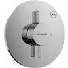 hansgrohe DuoTurn S - Rubinetto per doccia incasso per 1 utenza, Miscelatore monocomando tondo per iBox universal 2, cromo