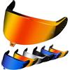 PSLER Visiera Casco per SKWAL i3 RIDILL 2 D-SKWAL 3 Visiera Colorata Accessori per Casco da Moto Ricambio(Rosso Oro Profondo)