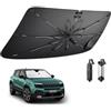 BIBIBO Compatibile con Jeep Avenger 2023 2024 EV Ibrido Parasole Coperture Parabrezza Parasole Anteriore Parabrezza Parabrezza Auto Parasole Accessori Avenger