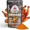 Poppamies Chicken BBQ Rub - Condimento BBQ 100% naturale, marinata secca e spezie. Ideale per pollo - Perfetto per griglia, forno e padella - Confezione 200 g
