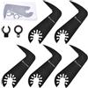 SPEEDWOX 5pcs oscillante Multi strumento Drywall lame per sega con adattatori lama di coltello gancio oscillante lame per sega multistrumento adatte per Fein Multimaster, Bosch, Dremel, Ryobi Hitachi