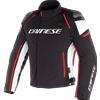 DAINESE RACING 3 D-DRY NERO/BIANCO/ROSSO FLUO GIACCA : Taglia - 58