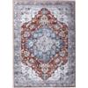 CarpetLiving*com Tappeto Lavabile Vintage Orientale - Design Medaglione Rosso Multicolore | Ideale per Soggiorno, Sala da pranzo, Camera da letto | Morbido, Resistente e Lavabile in Lavatrice 120x60cm