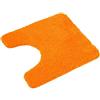PANA Fluffy WC Mat CON tagli (45x45 cm) - Morbido tappetino da bagno in microfibra - Antiscivolo e lavabile - Tappetino da bagno (arancione)
