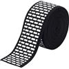 FINGERINSPIRE 3m Ruban Elastico con Paillette Metalliche Ruban Elastico con Paillette Argentate Da 40mm di Guarnitura Grande Elastico In Poliestere Estensibile con Paillette per Couture Ruban Noir