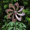 Starryfill SFgift Wind Spinner Dahlia 154,9 cm H singola lama facile filatura cinetica Wind Spinner con esterno verticale metallo scultura palo costruzione per patio prato e giardino